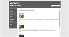 Desktop Screenshot of extensions.wysiwygwebbuilder.com