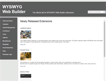 Tablet Screenshot of extensions.wysiwygwebbuilder.com